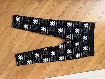 Детская одежда и обувь: Uşaq legginsi – Bow Bear naxışlı Qalınisti saxlayir - Rəng: qara — 1