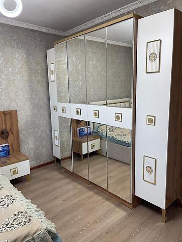столы офис: Спальный гарнитур, Б/у, Двуспальная кровать, Россия, Самовывоз, цвет - Бежевый — 2