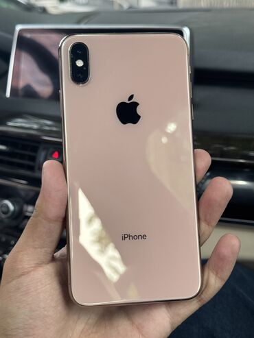 телефон айфон 15про: IPhone Xs Max, Б/у, 512 ГБ, Matte Gold, Чехол, 100 %
