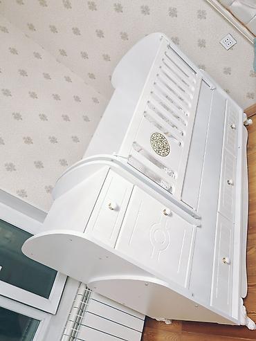 zivella mebel: Aymimi brendinin çoxfunksiyalı beşik–komodu - Rəng: ağ - Material — 1