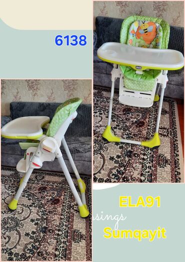 uşaq oturacaqları: ELA91--usaq yemek masasi(uwaq stolu) chiccodan baha alinib yeni