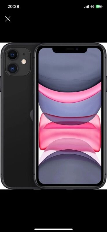 iphone xs в рассрочку: IPhone 11, Б/у, 64 ГБ, Черный, 100 %