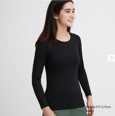 длинные футболки для девушек: Лонгслив, цвет - Черный, M (EU 38)