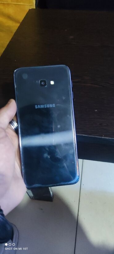 телефон fly power plus fhd: Samsung Galaxy J4 Plus, 16 GB, rəng - Qara, Sensor, İki sim kartlı, Face ID