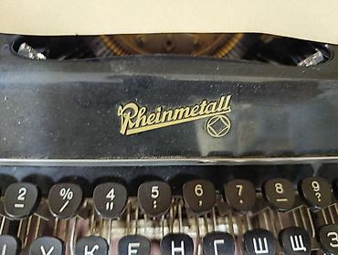 plast: Məhsul: Rheinmetall mexaniki yazı maşını (daşıma çantası ilə) Çox — 4