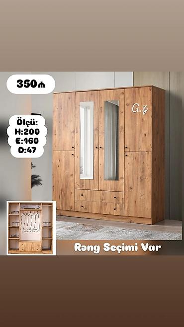 *Dolab 4 qapılı 350Azn* ✔️İstehsal Rusiya Laminat 18/lik qalınlıqda