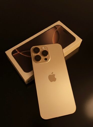 iphone 14 plus: IPhone 16 Pro Max, 512 GB, Qızılı, Face ID