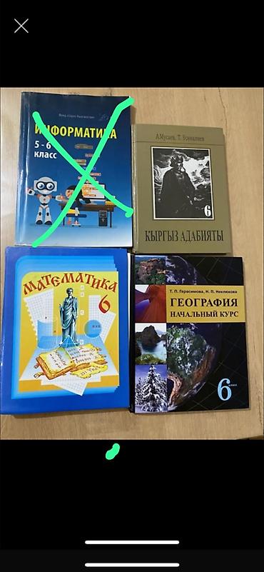 Набор учебников для 6 класса: Каждая по 150 сом - Информатика, 5–6