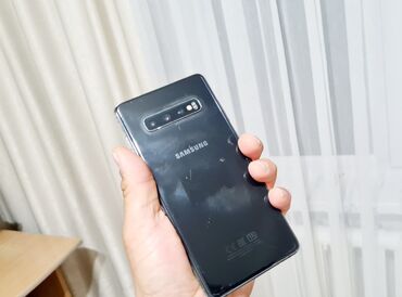 чехол на s10: Samsung Galaxy S10 Plus, Б/у, 512 ГБ, цвет - Черный, 2 SIM