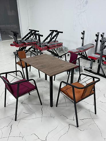 Metall karkaslı masa-stul dəsti - Komplekt: 1 ədəd düzbucaqlı masa + lalafo.az -da Metall karkaslı masa-stul dəsti - Komplekt: 1 ədəd düzbucaqlı masa +