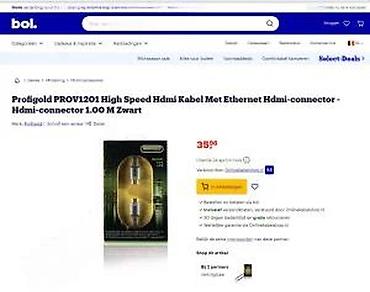 Aksesoari za TV i video: PROFIGOLD Vision PROV1201 HDMI kabl – 1,0 m (3,3 ft) - High Speed — 6