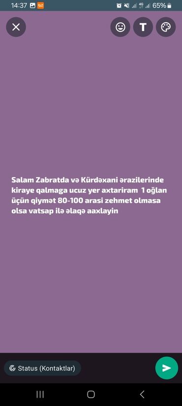 kirayə evlər binə qəsəbəsi: 30 м², 1 комната, Газ, Электричество, Водопровод