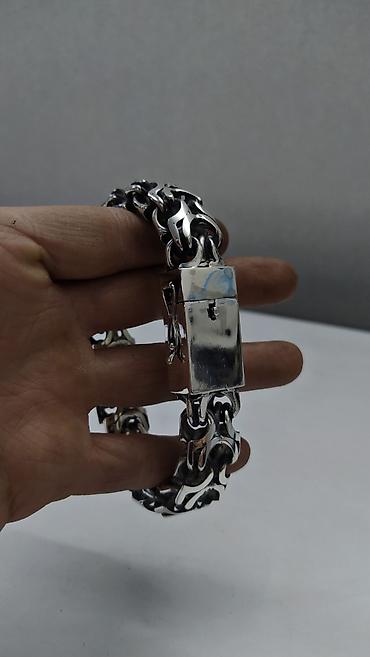 Серебряные цепочки: Цепь Панцирная с крестом Серебро 925 проба Ювелирные услуги — 19