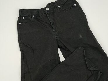 spódnice jeansowe z przetarciami czarne: Jeansy, S, stan - Dobry