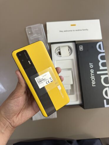 игровые телефоны до 20000 сом: Realme GT 5G, Новый, 256 ГБ, цвет - Желтый, 2 SIM