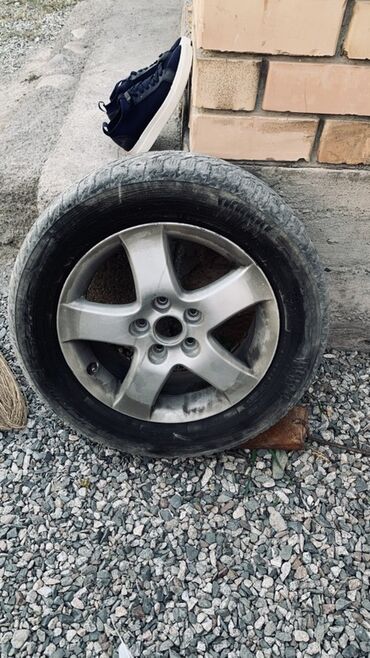 купить диски бу r14: Дөңгөлөктөр монтажда 215 / 60 / R 16, Winter stud, Колдонулган, Камдык, Жеңил унаалар, Куйма, тешиктери - 5