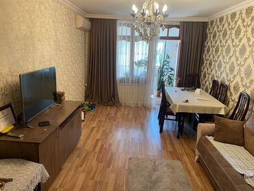 Посуточная аренда квартир: 5 mk 5/5 mərtəbəsi 2 otaqlı əşyalı ev kirayə verilir aylıq 450 manat