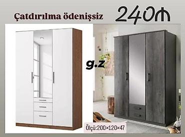 dehlız dolabı: Üç qapılı güzgülü paltar dolabı - Qiymət: 240₼ - Çatdırılma — 1