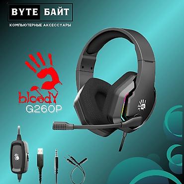 Наушники: 🎧Bloody G260P наушники игровые с RGB подсветкой Интерфейс 3.5мм для at lalafo.kg — 1 Наушники: 🎧Bloody G260P наушники игровые с RGB подсветкой Интерфейс 3.5мм для — 1