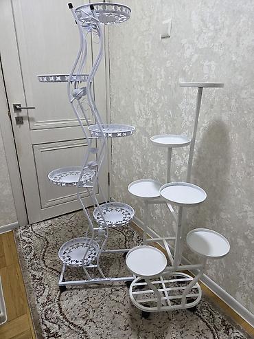Гүлдөр үчүн текче, этажерка, Жаңы, Темир, Өзү алып кетүү