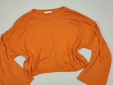 pomarańczowa bluzki damskie: Sweter, M, stan - Dobry