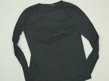 czarne bluzki z długim rękawem eleganckie: Bluzka Damska, M, stan - Bardzo dobry