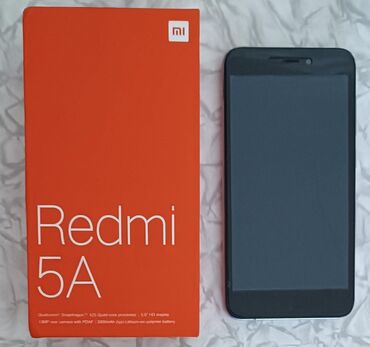 xiaomi redmi 5a qiymeti: Xiaomi Redmi 5A, 16 GB, rəng - Boz, 
 Sensor, Barmaq izi, İki sim kartlı