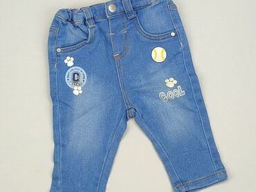 jeansy z zaszewkami: Denim pants, 3-6 months, condition - Very good