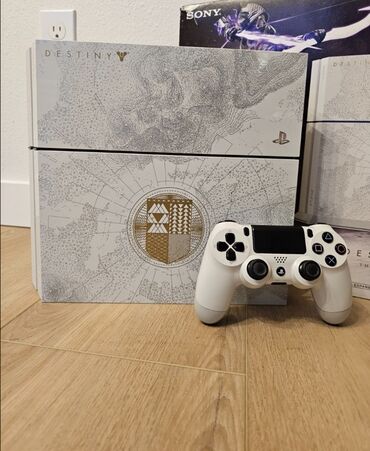 PS5 (Sony PlayStation 5): Salam Playstation 4 Destiny Edition satılır 1 TB yaddaşla 2 pultla