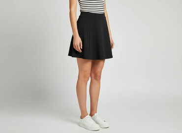 czarne spódniczka z wysokim stanem: C&A, Women`s skirt, size S