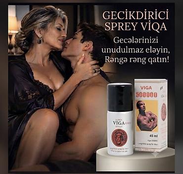 Viga 50000 sprey və 💯% dir.Gec bosalmaq ucun sprey axtaranlar, bu