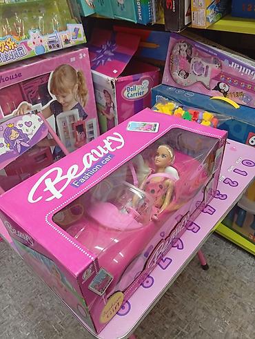 кукла коляска: Игровой набор Beauty Fashion Car - Яркий розовый кабриолет для куклы — 4