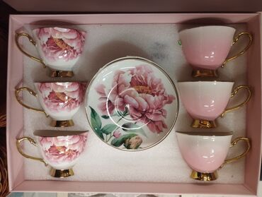 ad gunu tortları 1 yaş: Çay dəsti, Keramika, 6 nəfərlik