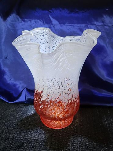 Vaze i saksije: Murano vaza,rucni rad 1960,70ta.god. Vaza murano,splatter glass- — 3