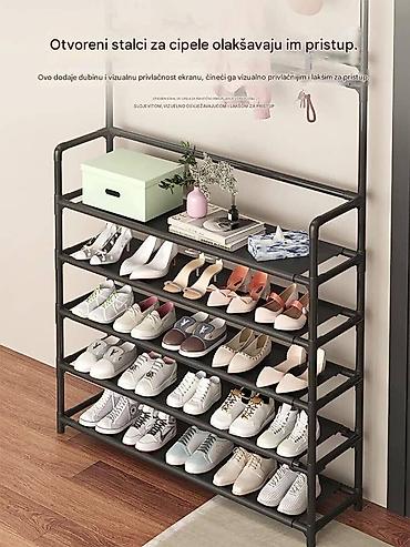 Police: Višenamenski stalak za hodnik – garderober i cipelarnik u jednom - — 8