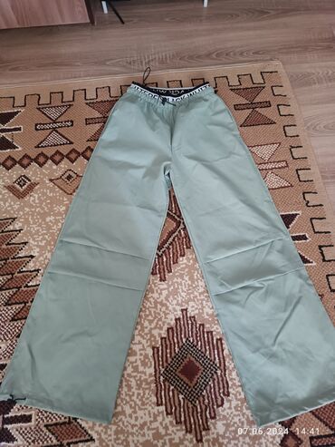 теплые брюки мужские: Карго, Плащевка, Высокая талия, Made in KG, Лето, S (EU 36)