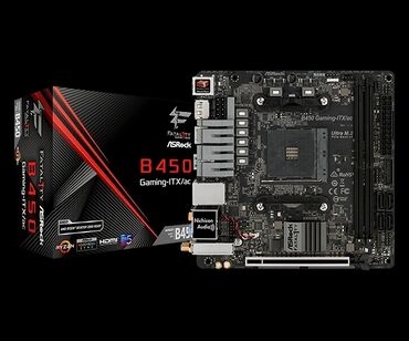 Клавиатуры: Материнская плата, Б/у, ASRock, AM4, Mini-ITX, Для ПК