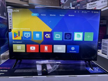 Телевизоры: Телик Телевизоры Samsung Android 13 с голосовым управлением, 43 — 4