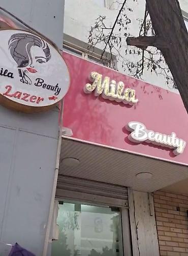 İcarəyə binalar: – Ünvan üzərində “Mila Beauty” brendli vitrin və işıqlandırılmış — 3
