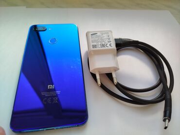 mi 4: Xiaomi Mi 8 Lite, 64 GB, rəng - Göy, 
 Sensor, Barmaq izi, İki sim kartlı