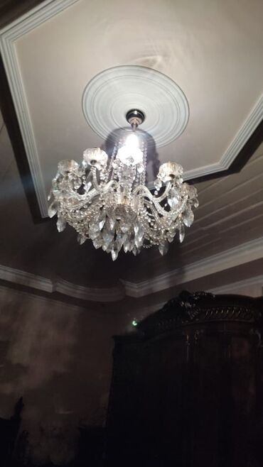 toxuma saplar: Çılçıraq, 1 lampa, Xrustal