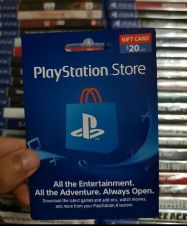 ps plus baku: PlayStation 5 üçün hesab artırma kartları. Network kartlar