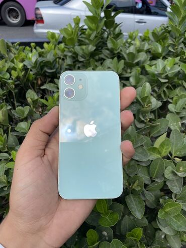 Apple iPhone: IPhone 12 mini, 128 GB, Alpine Green, Simsiz şarj, Face ID, Sənədlərlə