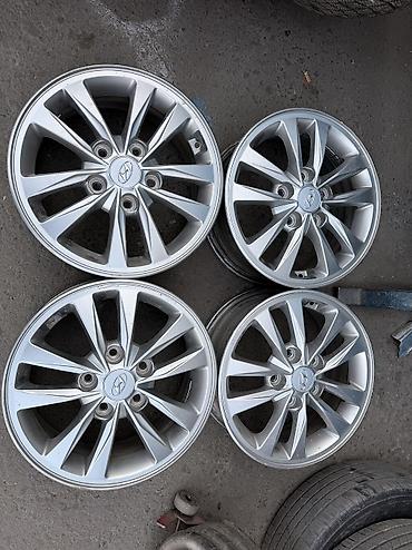 Литые Диски R 15 Hyundai, Комплект, отверстий - 5, Б/у at lalafo.kg Литые Диски R 15 Hyundai, Комплект, отверстий - 5, Б/у