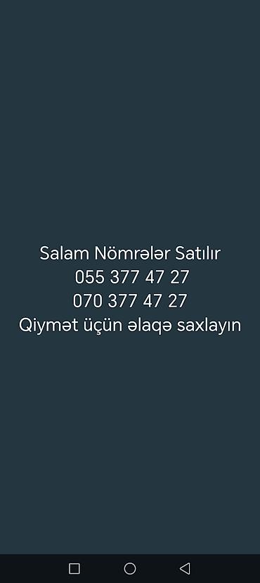 naxtel nomre satışı: Xüsusi mobil nömrələr satılır. - Operator prefixləri: 055 və 070 - — 1