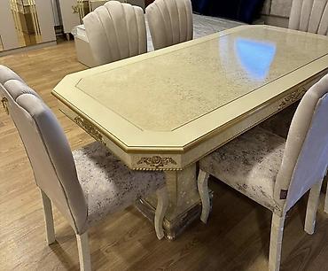 Masa və oturacaq dəstləri: Açılmayan, Dördbucaq masa, 6 stul — 3