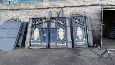 двери ворота: Ворота | Распашные, | Металлические, Бесплатная доставка
