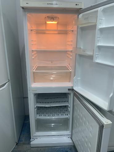 серый холодильник: Холодильник LG, Б/у, Двухкамерный, De frost (капельный), 55 * 156 * 60 — 2
