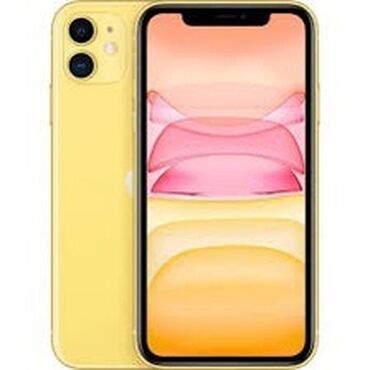 Apple iPhone: IPhone 11, Б/у, 128 ГБ, Желтый, Зарядное устройство, Чехол, 82 %