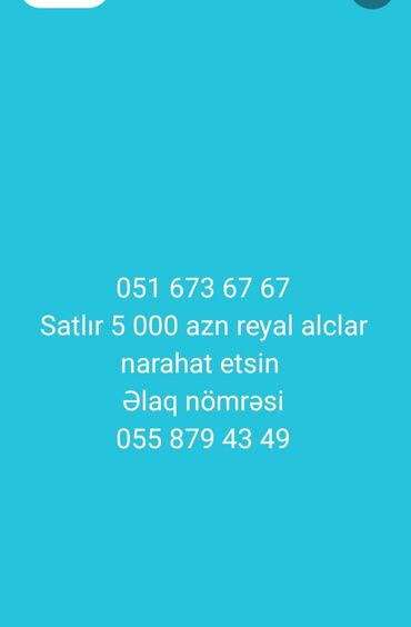 pasa sigorta elaqe: 5000 AZN dəyərində reyal alıcılar əlaqə saxlasın